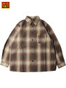 yC|[gzFB COUNTY CHECKER FLANNEL LONG SLEEVE SHIRT brown/tan Gtr[JEeB[  tl `FbJ[ `FbN Vc uE ^ J[L x[W