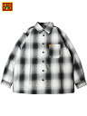 yC|[gzFB COUNTY CHECKER FLANNEL LONG SLEEVE SHIRT white/black Gtr[JEeB[  `FbJ[ tl `FbN Vc zCg ubN