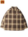 yC|[gzFB COUNTY CHECKER FLANNEL LONG SLEEVE SHIRT brown/tan Gtr[JEeB[  tl `FbJ[ `FbN Vc uE ^ J[L x[W