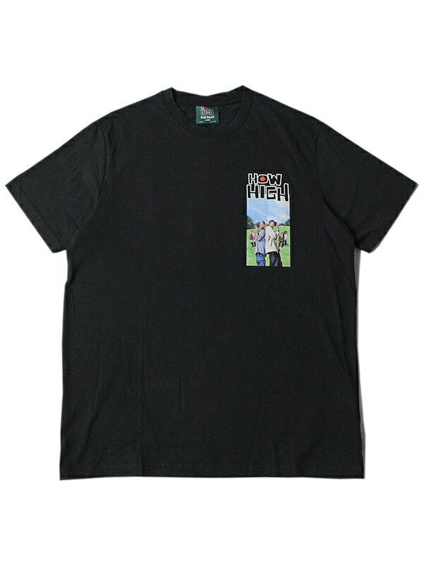 HOW HIGH HIGH SCORE WASHED SHORT SLEEVE TEE SHIRTS black ハウ ハイ シューパレス 半袖 Tシャツ ブラック 黒