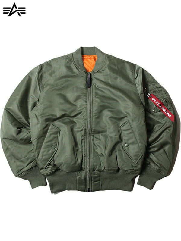 【インポート正規品 】ALPHA INDUSTRIES MA-1 FLIGHT JACKET sage アルファ インダストリーズ エムエーワン フライト ジャケット セージ グリーン