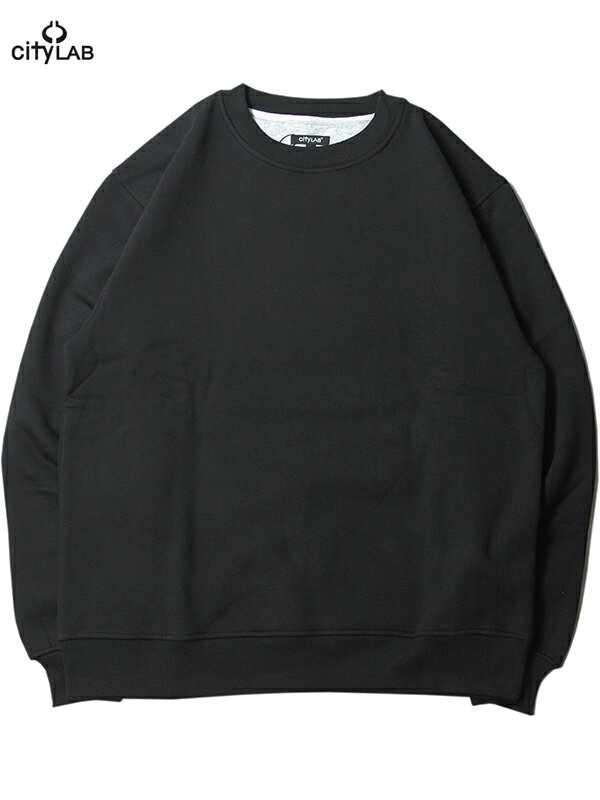 yC|[gzCity LAB FLEECE CREWNECK SWEAT black VeB u t[X N[lbN XEFbg ubN