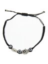 【メール便対応商品】【US買い付け品】HAND MARIA 3 CHARM ROPE BRACELET black ハンド マリア 3 チャーム ロープ 紐 ブレスレット ブラック