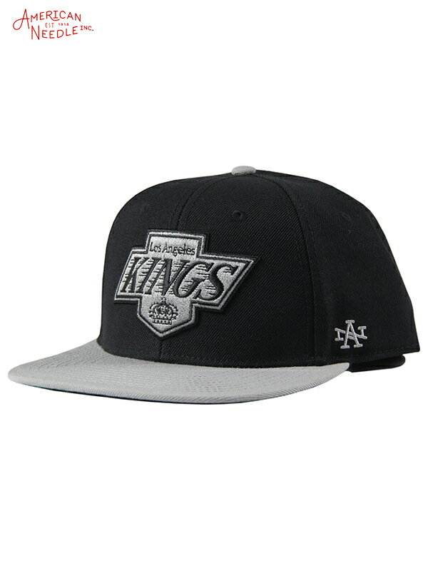 AMERICAN NEEDLE LOS ANGELES KINGS ARCHIVE 400 SERIES VINTAGE HOCKEY SNAP BACK CAP black/gray アメリカンニードル ロサンゼルス キングス アーカイブ 400シリーズ スナップバック ベースボールキャップ ブラック グレー