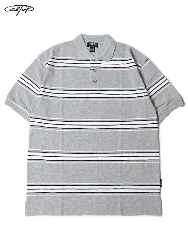 yC|[gzCal Top STRIPE BORDER POLO SHIRTS gray Lgbv XgCv {[_[ |Vc O[