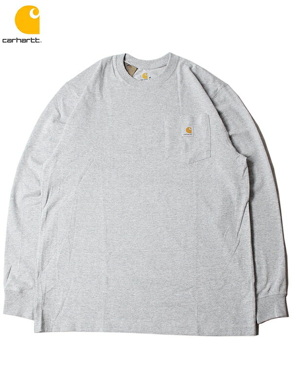 yUSfzCarhartt ORIGINAL FIT HEAVYWEIGHT LONG SLEEVE POKET T-SHIRTS TEE heather gray J[n[g IWitBbg wr[EFCg OX[u |Pbg TVc O[ wU[O[ K126