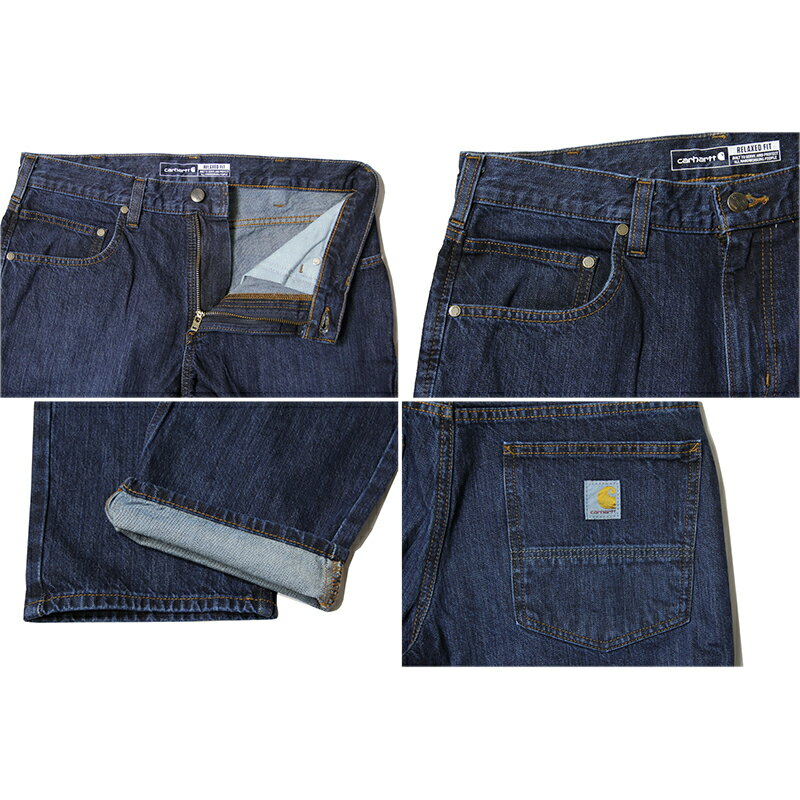 【USモデル】Carhartt Relaxed Fit 5-Pocket Jean DENIM PANTSDeep Creek カーハート リラックスド フィット 5ポケット ジーンズ デニム パンツディープ クリーク ディープ インディゴ