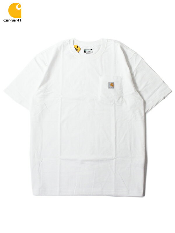 yC|[gzCarhartt 6.75oz LOOSE FIT SHORT SLEEVE POCKET T-SHIRTS Tee white J[n[g [YtBbg V[gX[u |PbgTVc K87 zCg