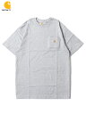 yC|[gzCarhartt 6.75oz LOOSE FIT SHORT SLEEVE POCKET T-SHIRTS Tee heather gray J[n[g [YtBbg V[gX[u |PbgTVc K87 wU[O[