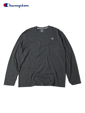 【USモデル】【正規品】Champion チャンピオン ロングスリーブ Tシャツ ロンT チャコール グレー ONE POIN LONG SLEEVE chacoal gray