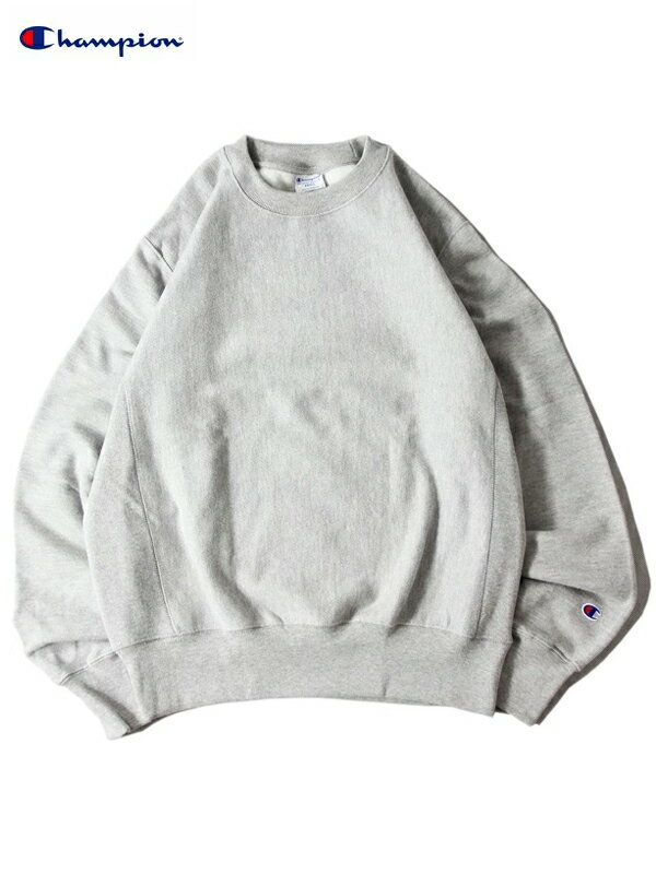  Champion 12oz REVERSE WEAVE CREW NECK SWEAT oxford gray チャンピオン 12 オンス リバースウィーブ ヘビーウェイト クルーネック スウェット レーナー 目無し 裏起毛 プレーン オックスフォード グレー