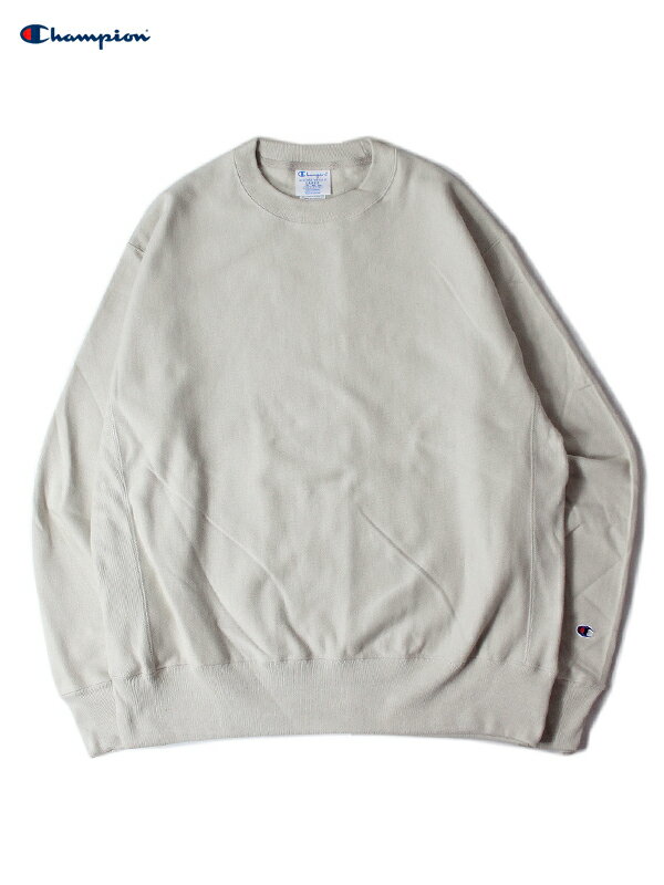  Champion 12oz REVERSE WEAVE CREW NECK SWEAT sand チャンピオン 12 オンス リバースウィーブ ヘビーウェイト クルーネック スウェット トレーナー 目無し 裏起毛 サンドベージュ