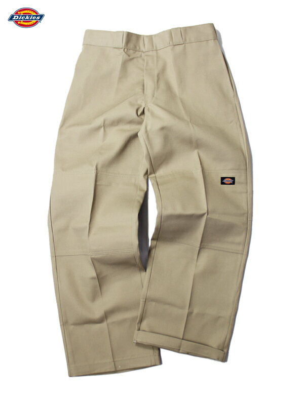 【USモデル】Dickies LOOSE FIT DOUBLE KNEE WORK PANTS military khaki ディッキーズ ルーズフィット ダブルニー ワークパンツ ミリタリーカーキ 85283