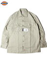 yUSfzDickies LONG SLEEVE TWILL WORK SHIRT ORIGINAL FIT khaki fBbL[Y cC OX[u [NVc cC  J[L