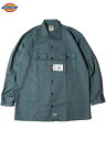 yUSfzDickies LONG SLEEVE TWILL WORK SHIRT ORIGINAL FIT lincoln green fBbL[Y cC OX[u [NVc cC  J[ O[