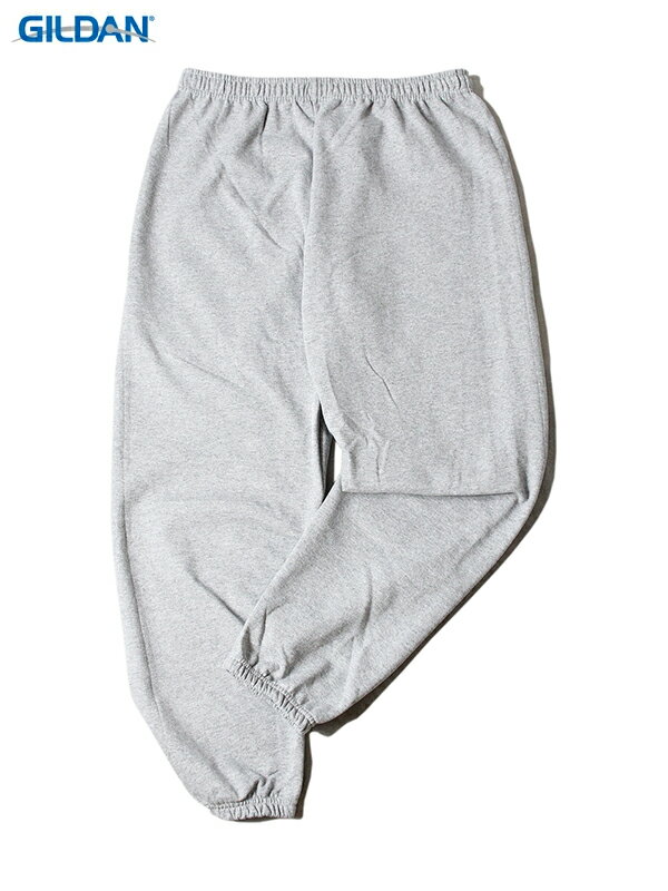 【USモデル】GILDAN 8oz SWEAT PANTS gray ギルダン 8オンス スウェットパンツ 裏起毛 ポケット無し グレー