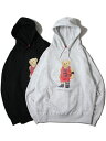 BUSH CLAN MJ BEAR HOODIE ash gray / black ubVN t@NxA[ vI[o[t[fB[ AbVO[ ubN