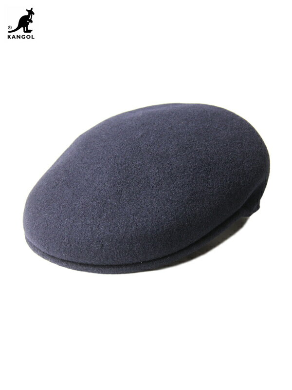 【USモデル】KANGOL WOOL 504 HUNTING dk blue カンゴール ハンチング ウール 帽子 ダークブルー ネイビー