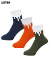 y胂fzLIXTICK DRIP SOCKS 3PACK - REVERSE 3.5 Navy/Orange/Khaki hbv\bNX lCr[/IW/J[L