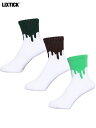 LIXTICK DRIP SOCKS 3PACK (7TH) Forest/Brown/Mint bNXeBbN hbv\bNX tHXg/uE/~g