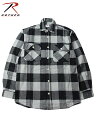 ROTHCO ロスコ ネルシャツ ブロックチェック フランネルシャツ グレー/ブラック EXTRA HEAVY WEIGHT FLANNEL SHIRT gray/black