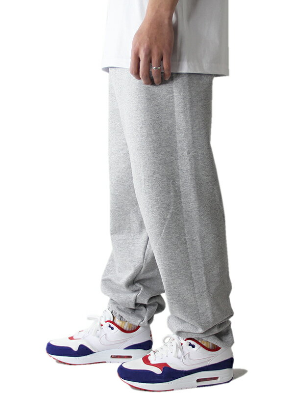 【USモデル】GILDAN 8oz SWEAT PANTS gray ギルダン 8オンス スウェットパンツ 裏起毛 ポケット無し グレー