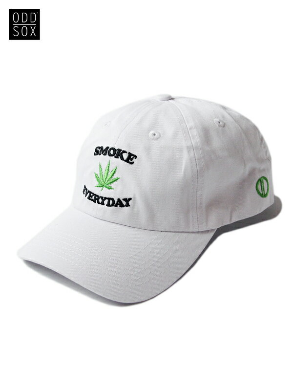 Rakuten - 【インポート】ODD SOX Smoke Everyday DAD HAT white オッドソックス 刺繍 ロゴ キャップ ホワイト