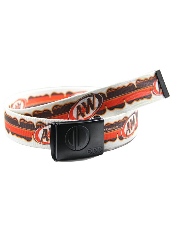 【インポート】ODD SOX A&W WEBB BELT オッドソックス エー&ダブル ロゴ ガチャベルト