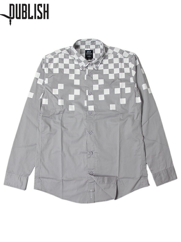 【訳ありアウトレット 返品・交換不可】PUBLISH パブリッシュ "Rafi" Button Down Shirt gray ボタンダウン シャツ グレー 汚れ有り