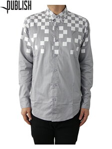 【訳ありアウトレット】PUBLISH パブリッシュ"Rafi" Button Down Shirt gray ボタンダウン シャツ グレー 汚れ有り