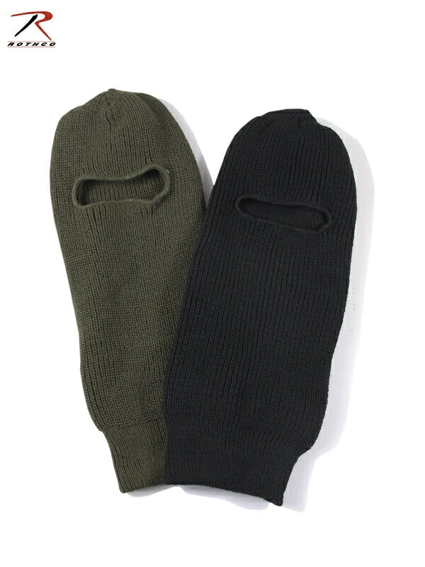 【インポート】ROTHCO ONE HOLE FACE MASK black/olive ロスコ 1ホール フェイス マスク ブラック/オリ..