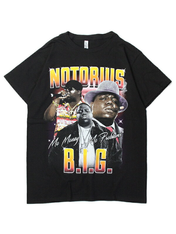 ڥݡȡMO MONEY MO PROBLEMS S/S TEE black Notorious B.I.G ӥ ե ȾµT ֥å Threads on demand