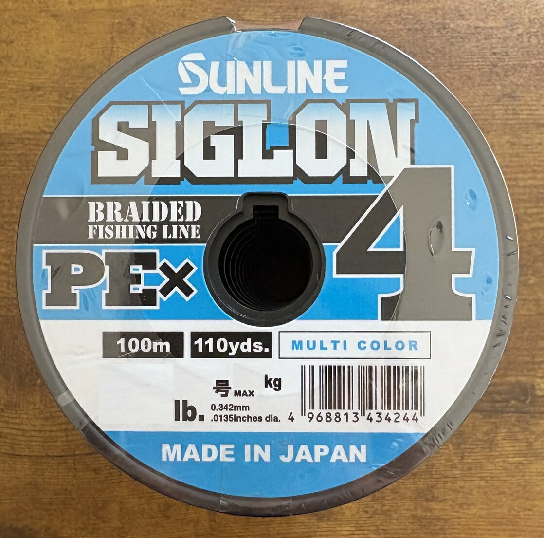 SIGLON PE×4 100m×6連結／0.8号／1号／1.2号／1.5号／マルチカラー／10m×5色／4本組PEライン／EX-PE素..