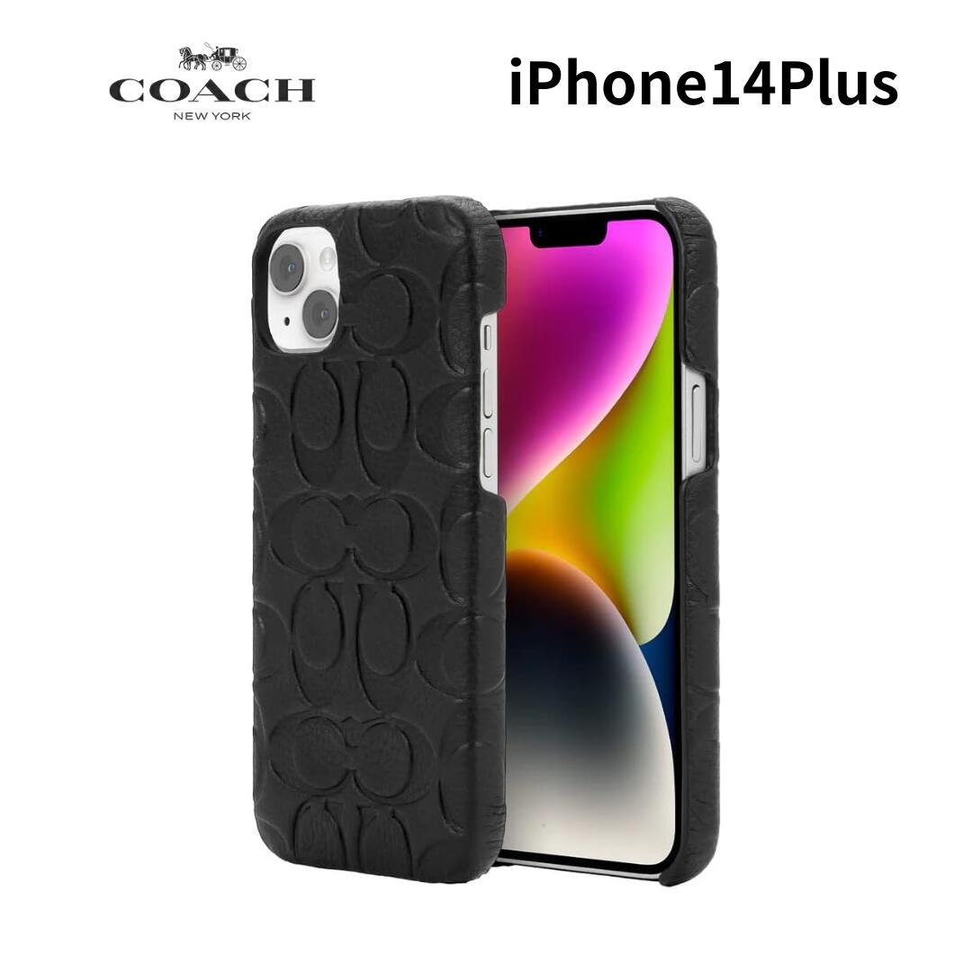 COACH iPhone14 promax スマホケース シグネチャー 黒 人気 COACH® CH | Iphone 14 Pro Case In Signature Canvas | Accessories