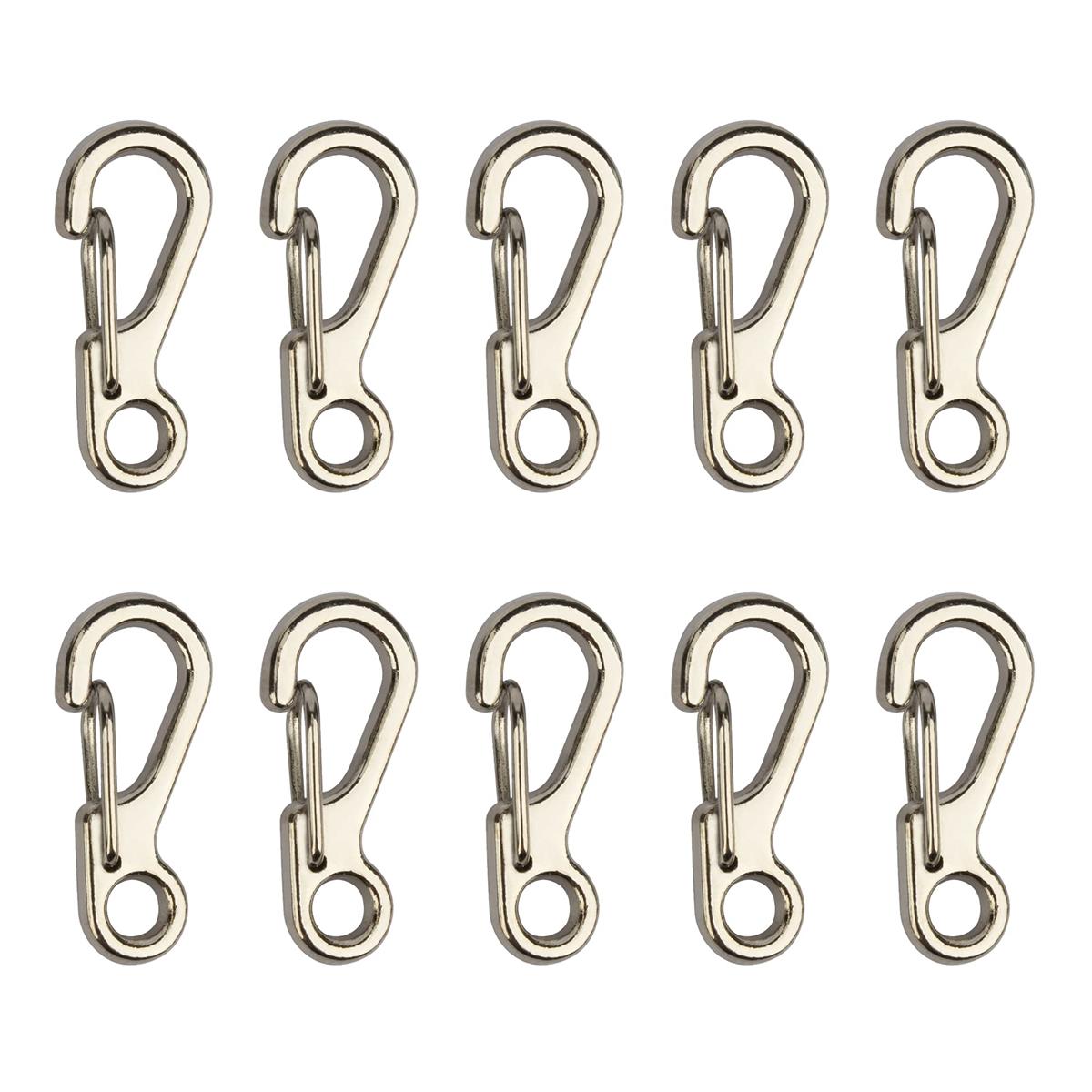 TEMLUM カラビナ 小型 ミニカラビナ 10個セット スナップフック キーホルダー 小物 鍵 つける先 キャン..