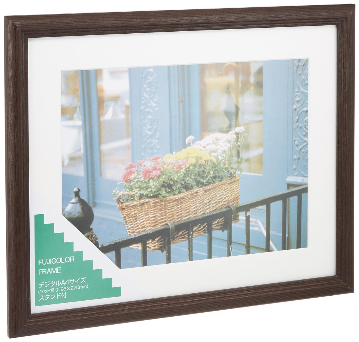 FUJICOLOR 額縁 YM-3 BR 全紙 木製 ブラウン 63358