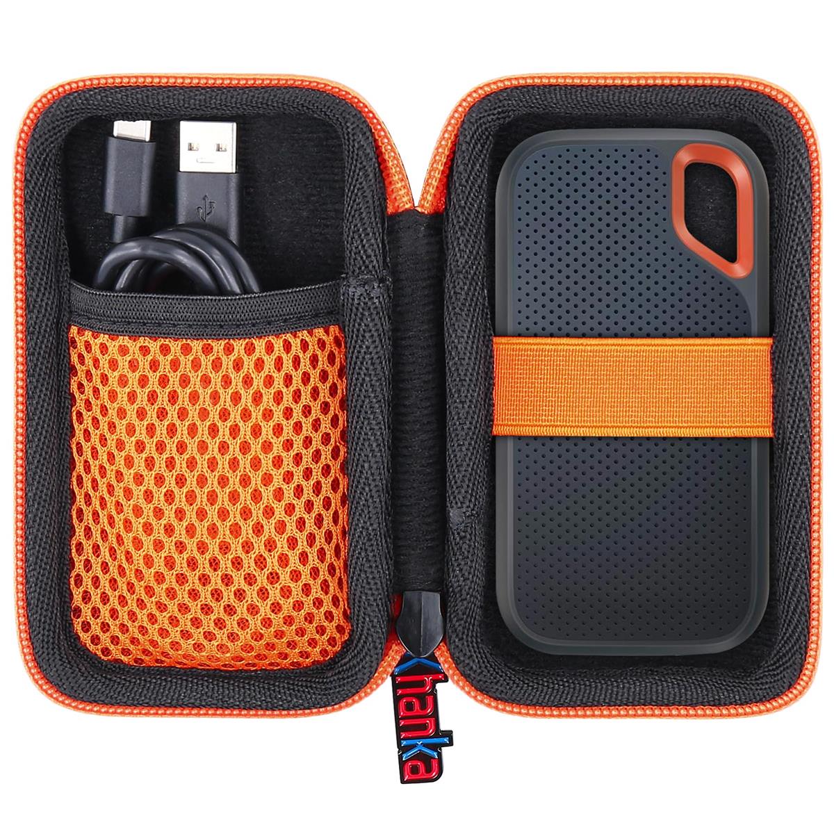 サンディスク SanDisk SSD/SanDisk エクストリーム ポータブルSSD/SanDisk Portable/Extreme PROE81/ E61外付け専用収納ケース（ケースのみ）-Khanka