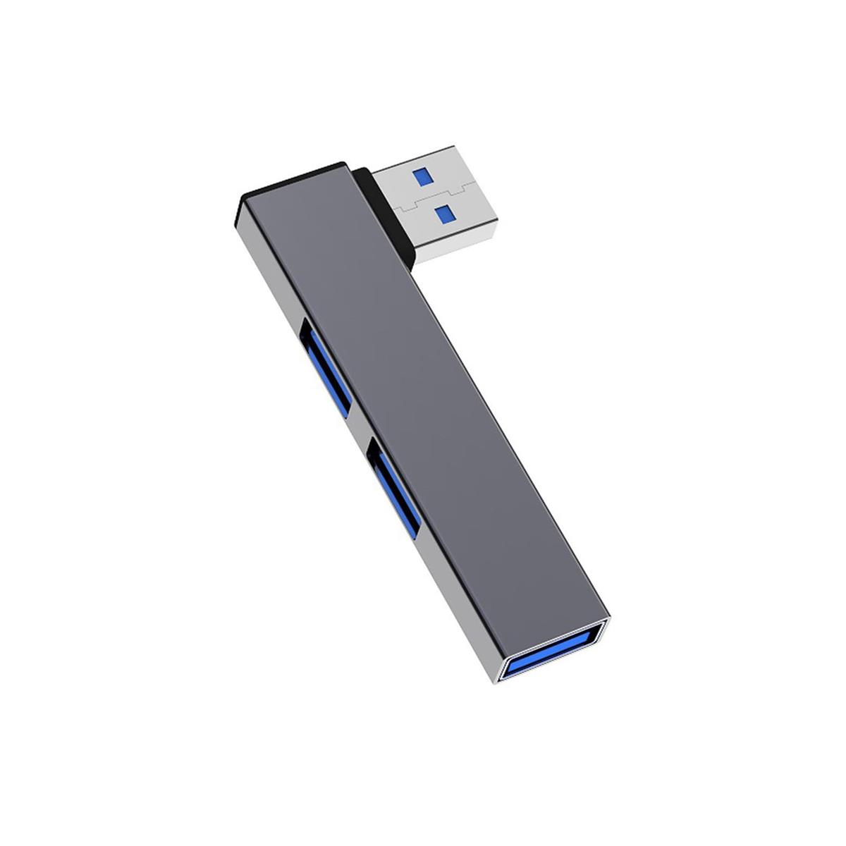 ノートパソコンのU SBポート拡張 U SB 3.0 ポート拡張ハブ 5Gbps 速度のポータブル U SB3.0 ハ ブ アダプタ ドッキング ステーション 多機能プラグイン コンピュータ U ディスク ハ ブ タイプ US B ドッキング ステーション 高速放熱US Bエクステンダー、仕事、旅行、学校、