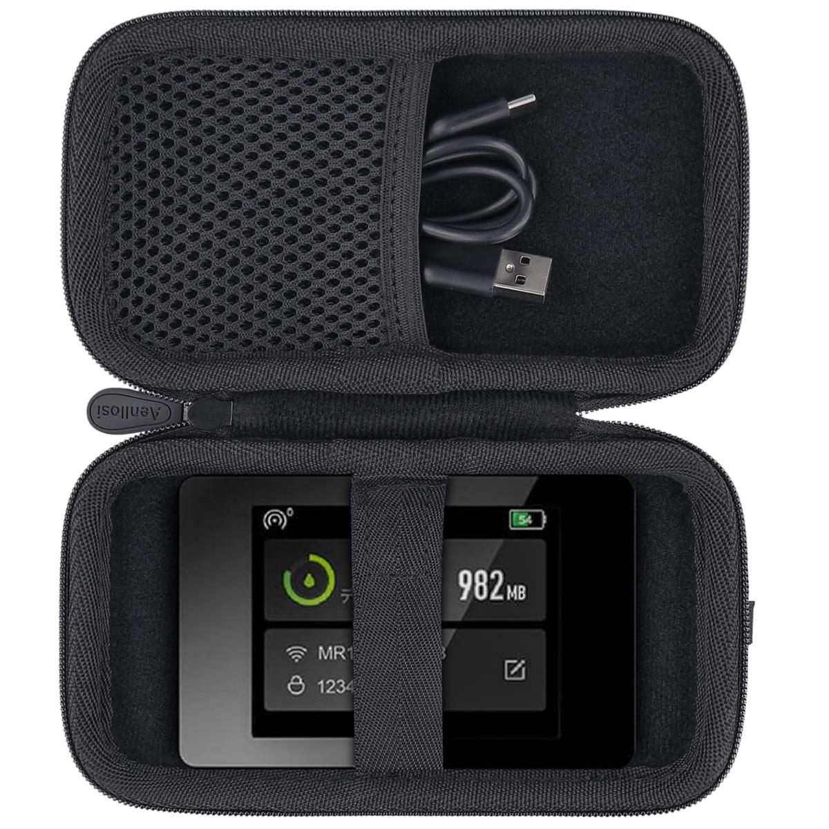 リチャージWiFi モバイル ポケット WiFi ルーター モバイルルーター 専用収納ケース（ケースのみ）-Aenllosi