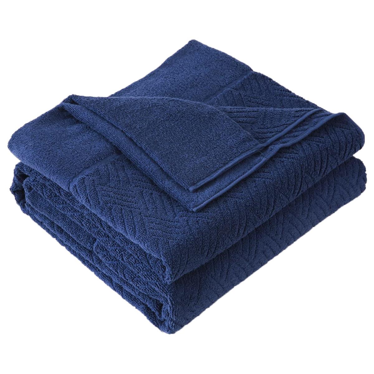 SE タオルケット シングル 夏用 ブランケット 綿100％ 柔らかい ふんわり 吸湿速乾 抗菌防臭 洗える オールシーズン快適 140cmx200cm ネイビー SE Softexly
