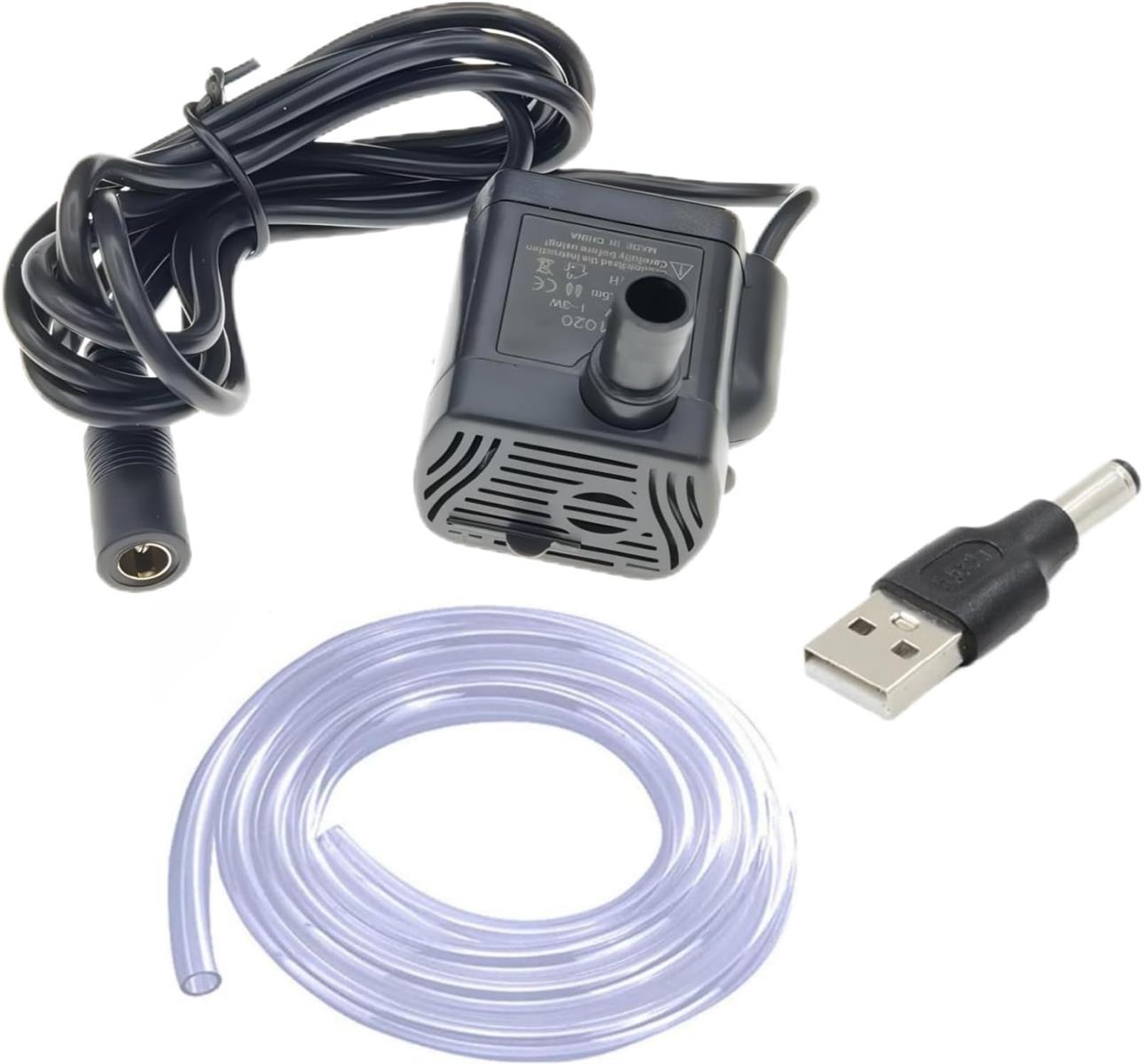 水中ポンプ 小型 水槽用 ミニ 排水ポンプ 池 USB給電 潜水 静音 揚程0.5-1.5M 調整可能 循環ポンプ 給..