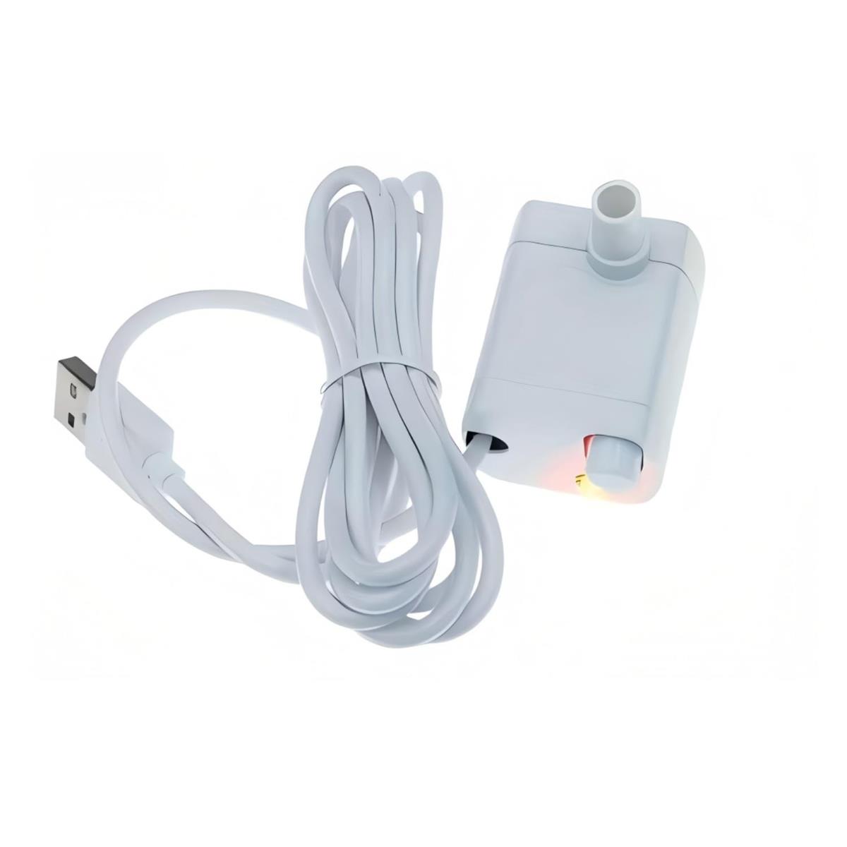 【无水停止・静音設計】USB 5V 超小型ブラシレス水中ポンプ - ペット給水機/水槽用 自動保護機能付き (..