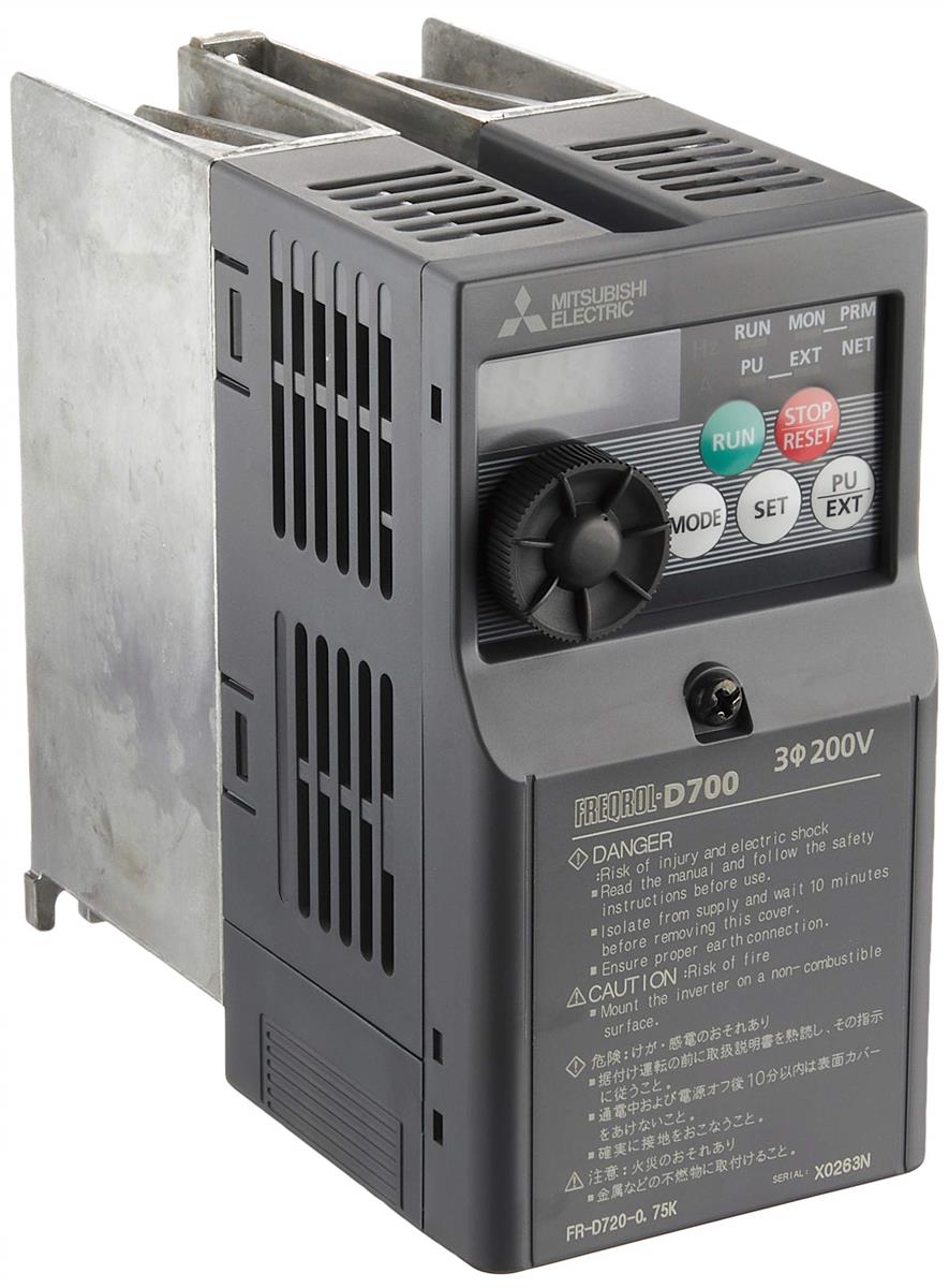 三菱電機 簡単小型インバータ FR-D720-0.75K