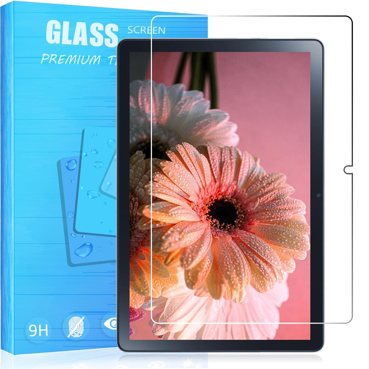 対応 NEC LAVIE Tab T10d 10.1インチ 用のガラスフィルム 強化ガラスフィルム 耐指紋 撥油性 表面硬度9H ラウンド加工処理 飛散防止処理 光沢表面仕様 画面保護 指紋防止 保護シート 対応 NEC LAVIE Tab T10d 10.1インチ用のタブレット 専用 液晶保護フィルム PCduoduo