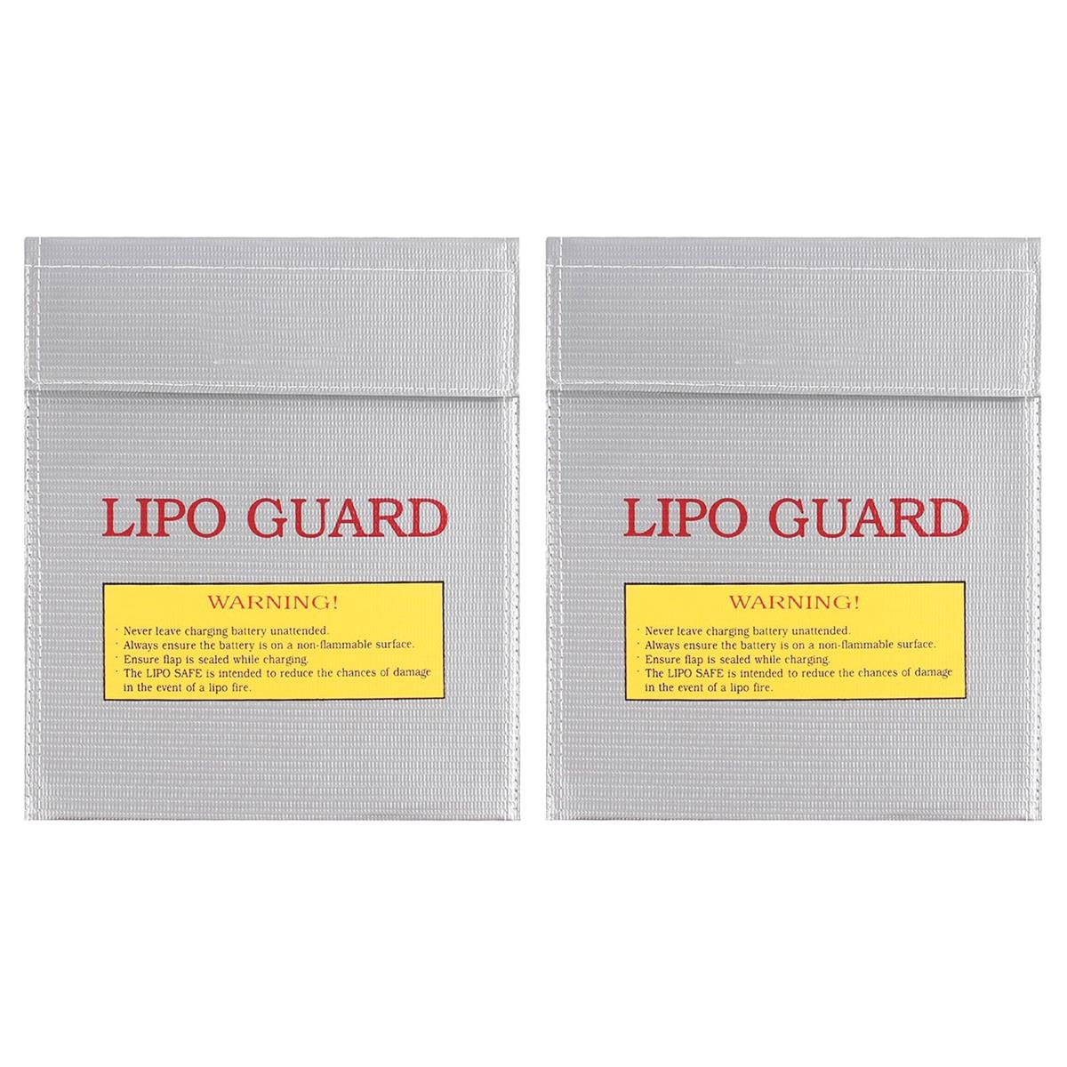 LIANHATA 2個セット リポバッテリー 防爆バッグ バッテリー 保護 チャージ プロテクション 難燃性 耐火..