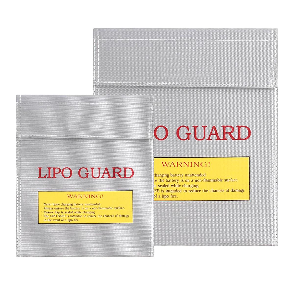 LIANHATA 2個セット リポバッテリー 防爆バッグ バッテリー 保護 チャージ プロテクション 難燃性バッ..