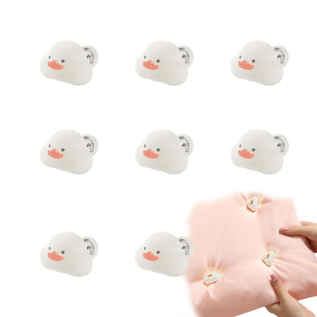 布団クリップ シーツクリップ 8個セット 布団 ずれ防止 滑り止め ピン 可愛い アヒル型 シーツズレ防止..