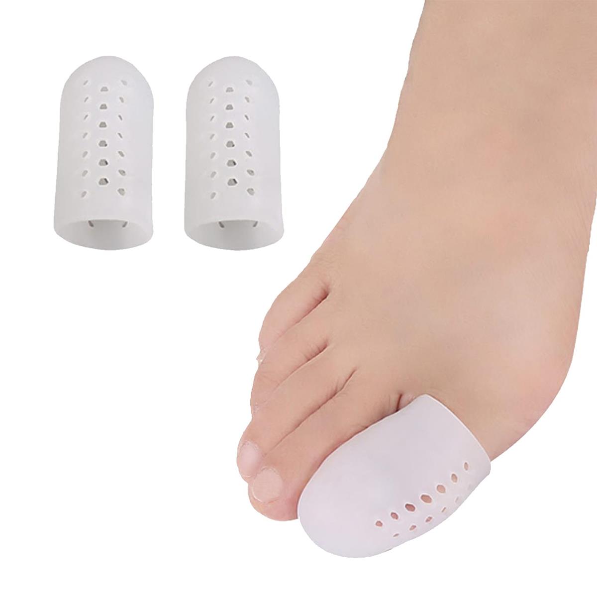 足指 キャップ プロテクター つま先衝撃ジェル 足指 足の親指キャップ 足爪保護キャップ （ 2個セット）