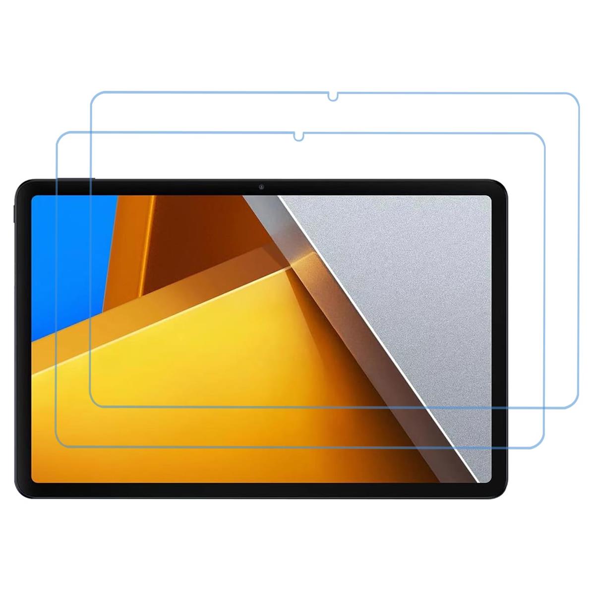 【2枚セット】Xiaomi Poco Pad/Redmi Pad Pro ガラスフィルム シャオミ Poco Pad/Redmi Pad Pro 12.1インチ タブレット 液晶 保護フィルム 高透過率 高硬度9H 高感度タッチ 気泡防止 撥水撥油 耐衝撃 貼り付け簡単【全面保護】