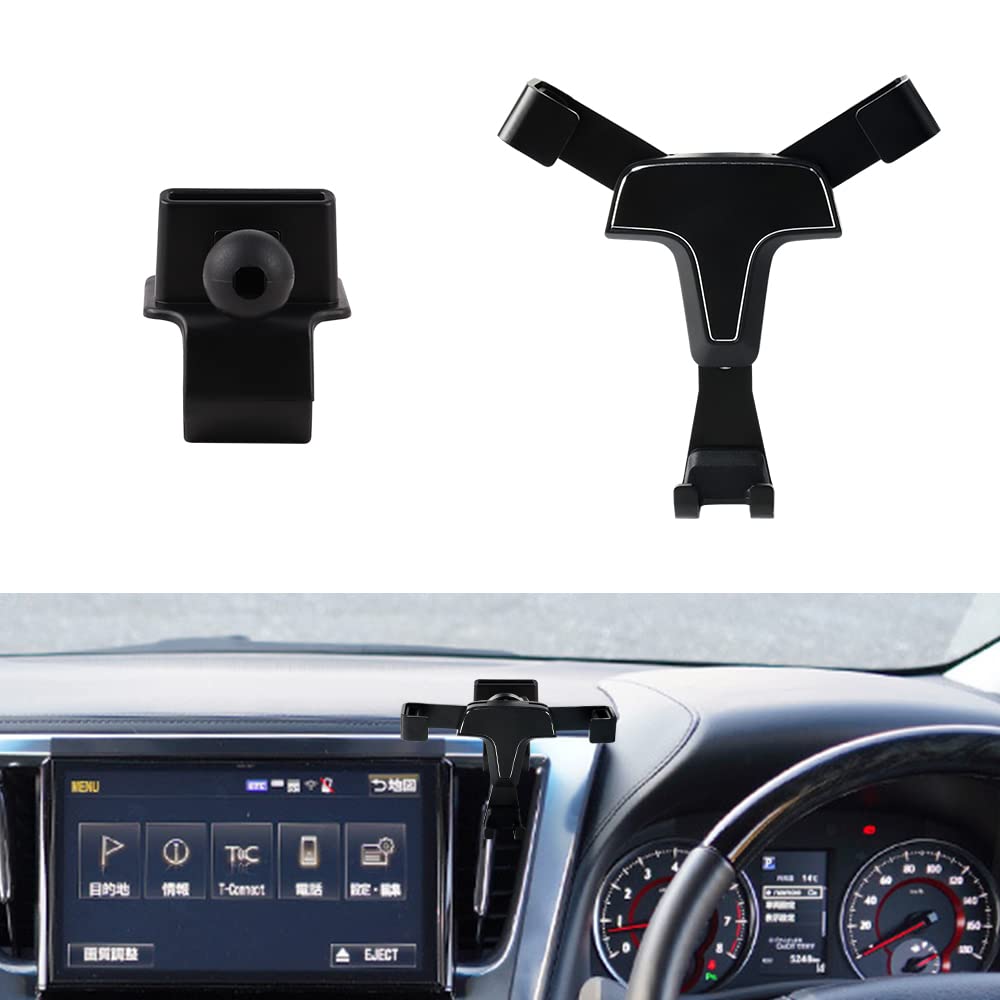 楽天SKSHOPCatland トヨタ アルファード 30系 ヴェルファイア 30系 前期 後期 スマホホルダー 車載ホルダー アクセサリー カスタム 内装 パーツ 携帯ホルダー アルファード ALPHARD ヴェルファイア Vellfire 2016 2017 2018 2019 専用設計 ホルダー エア コン吹き出し口式 片手操作 360